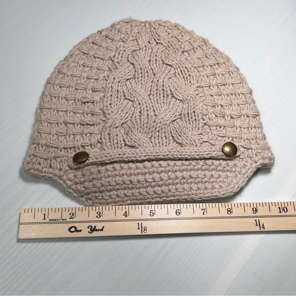 Banana Republic Merino Fine Wool Womens Tan Hat One Size - Picture 8 of 11